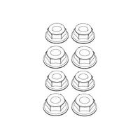 Mjx M4 Wheel Lock Nut (8Pcs) [M40]