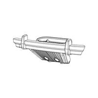 Mjx Front Bumper Assembly