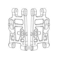 Mjx Rear Lower A-Arm