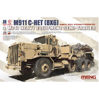 Meng 1/35 U.S. M911 C-HET(8X6) & M747 Heavy Equipment Semi-Trailer Plastic Model Kit