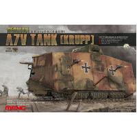 Meng 1/35 German A7V Tank(Krupp) Plastic Model Kit With "Mephisto" Decals