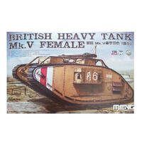 MENG 1/35 BRITISH HEAVY TANK MK.V FEMALE PLASTIC MODEL KIT