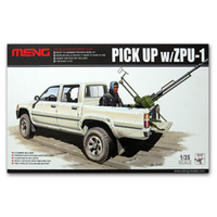 Meng 1/35 Pickup W/Zpu-1 Plastic Model Kit