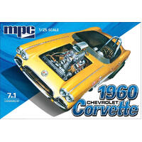 Mpc 1/25 1960 Chevy Corvette 7-In-1 Plastic Model Kit