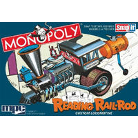 MPC 1/25 MONOPOLY READING RAIL ROD CUSTOM LOCOMOTIVE (SNAP) PLASTIC MODEL KIT