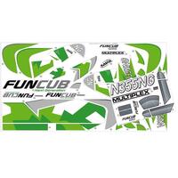 MULTIPLEX GREEN DECAL SHEET, FUNCUB NG