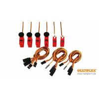 MULTIPLEX SERVO SET WITH EXTENSION LEADS, HERON