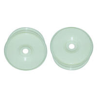 Gv Mv37004W Racing Wheels (White Color 2Pcs)