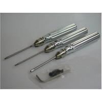 Set Of 3 Metric Deluxe Allen Keys With Articulated Handle