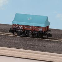 Peco China Clay Hood Wagon, Ucv B743665, Bauxite