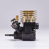 OS ENGINES SPEED R21 SHIMO EDITION 2 .21 NITRO ON ROAD ENGINE W TR02 PIPE AND MR03 MANIFOLD