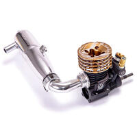 OS Engines Speed R21 Shimo Edition 3 .21 On Road Engine with MR05 Manifold and EFRA2196 Pipe