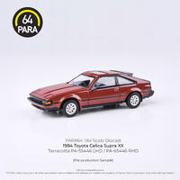 Para64 1/64 1984 Toyota A60 Celica XX / Celica Supra Terracotta RHD Diecast Model Car