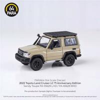 Para64 1/64 2023 Toyota Land Cruiser 71 Sandy Taupe Anniversary Ed RHD Diecast Model Car