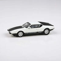 PARA64 1/64 1972 DE TOMASO PANTERA WHITE / BLACK DIECAST MODEL CAR
