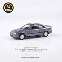 Para64 1/64 1995 Honda Civic Coupe EJ1 Horizon Grey RHD Diecast Model Car