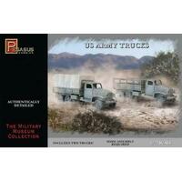 PEGASUS 1/72 US ARMY TRUCKS (2) PLASTIC MODEL KIT [7651]