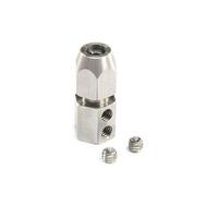PRO BOAT MOTOR COUPLER, 5MM(MTR)4.7MM FLEXSHAFT