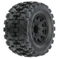 PROLINE BADLANDS MX38 HP 3.8IN BELTED TYRES MOUNTED ON RAID 8X32 WHEELS, 17MM HEX, F/R, PR10166-10