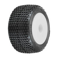 Proline Hole Shot Tyres Mounted On White Wheels, Mini-T 2.0, F/R, Pr10177-13