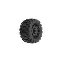 PROLINE BADLANDS MX 1.85IN ALL-TERRAIN TRUCK TYRES MOUNTED ON RAID BLACK WHEELS, GROM