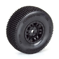 Proline King-Pin Tyres Mounted on Black Split Six Wheels, 4pcs, Arrma Mojave Grom