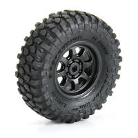 Proline 1/30 BFG Krawler KX F/R Tyre Set Mounted on Black Icon Nuevo Wheels, Axial SCX30
