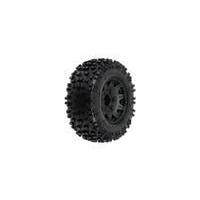 PROLINE BADLANDS 2.8IN TYRES MOUNTED ON RAID BLACK 6X30 WHEELS, F/R, PR1173-10