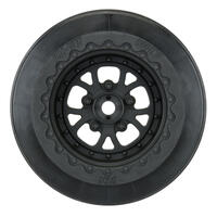 Proline 1/10 Pomona Drag Spec 2.2/3.0In Black Rear Wheels, Slash, 2Pcs
