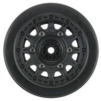 Proline 1/10 Raid 2.2In/3.0In Black Sct Wheels With Hex Adapters, 2Pcs