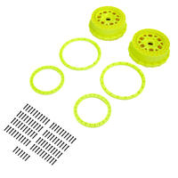 Proline Wheel and Beadlock Set, Yellow, 2pcs, 5IVE-T 3.0
