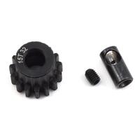 PROTEK RC STEEL 32P PINION GEAR W/3.17MM REDUCER SLEEVE (MOD .8) (5MM BORE) (15T)