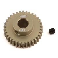 Protek Rc 48P Lightweight Hard Anodized Aluminum Pinion Gear (5.0Mm Bore) (34T)