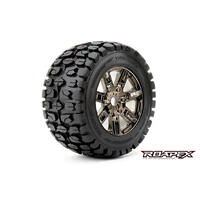 Tracker Chrome Black Wheel With 0 Offset 17Mm Hex Mounted