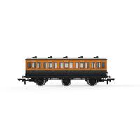 Hornby Lswr, 6 Wheel Coach, 3Rd Class, 821 - Era 2