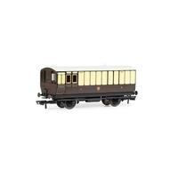 Hornby Gwr, 4 Wheel Coach, Passenger Brake, 505 - Era 2/3
