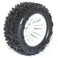 Wheel & Tyre Pair Mt White (Ftx-6310W)