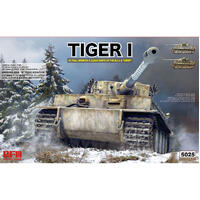 RYEFIELD 1/35 TIGER I EARLY PRODUCTION W/FULL INTERIOR & CLEAR PARTS & WORKABLE TRACK LINKS