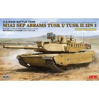 RYEFIELD 1/35 M1A2 TUSK I/ TUSK II W/FULL INTERIOR PLASTIC MODEL KIT