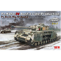 RYEFIELD 1/35 PZ.KPFW.IV AUSF.J LATE PRODUCTION /PZ.BEOB.WG.IV AUSF.J W/WORKABLE TRACK LINKS