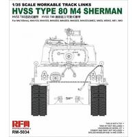 RYEFIELD 1/35 HVSS T80-TRACK FOR M4 SHERMAN PLASTIC MODEL KIT