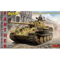 RYEFIELD 1/35 PANTHER AUSF.F W/WORKABLE TRACK LINKS PLASTIC MODEL KIT