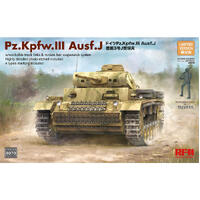 RYEFIELD 1/35 PZ. KPFW. III AUSF. J W/WORKABLE TRACK LINKS PLASTIC MODEL KIT