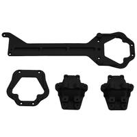 RPM Front & Rear Upper Chassis & Differential Covers - LaTrax | Teton / Rally | Black