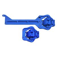 RPM Front & Rear Upper Chassis & Differential Covers - LaTrax | Teton / Rally | Blue