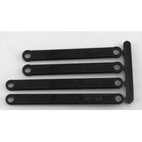 RPM Heavy Duty Camber Links - Traxxas | e-Rustler 2wd / e-Stampede 2wd | Black
