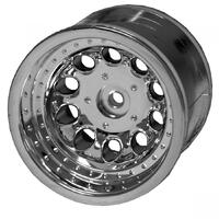 RPM "Revolver" Chrome (10 Hole) Frt. Trax. Elec. - Traxxas | e-Rustler 2wd [Ft.] / e-Stampede 2wd [Ft.] | Chrome