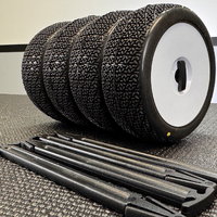 RAW SPEED 1/8 BUGGY TIRE STICKS - BLACK 12PACK - RS490301B