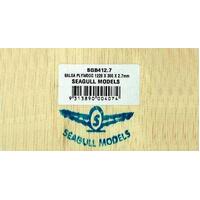 SEAGULL MODELS BALSA PLYWOOD 1220 X 300 X 2.7MM