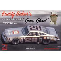 Salvinos J R Bbo1980D 1/25 Buddy Bakers Gray Ghost 28 Oldsmobile 442 Winner 1980 Plastic Model Kit